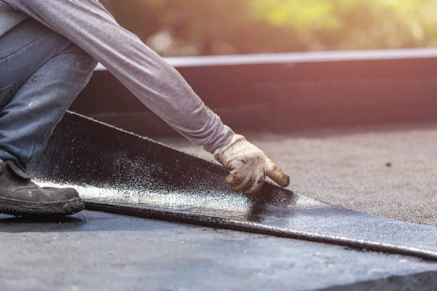 Professional Emergency Waterproofing technician working in New Trenton, IN